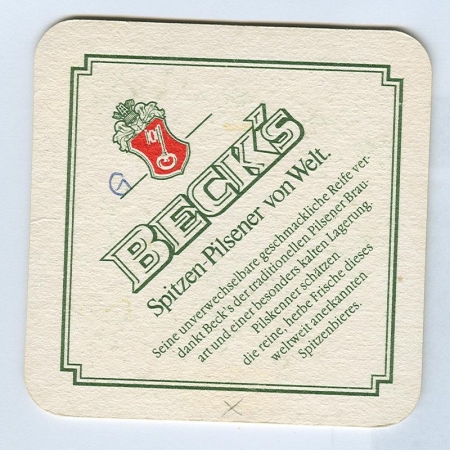 Beck's base verso
