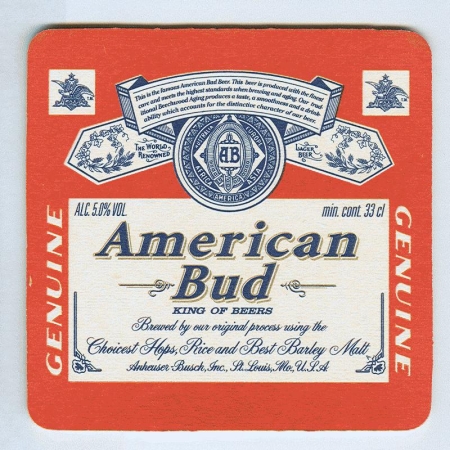 Budweiser   (USA) base verso