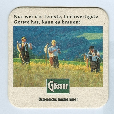 Gösser base verso
