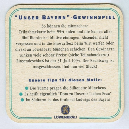 Löwenbräu base verso