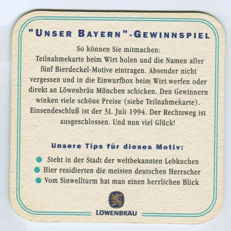 Löwenbräu base verso