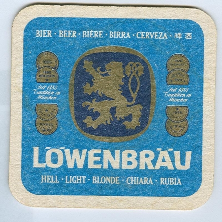 Löwenbräu base verso