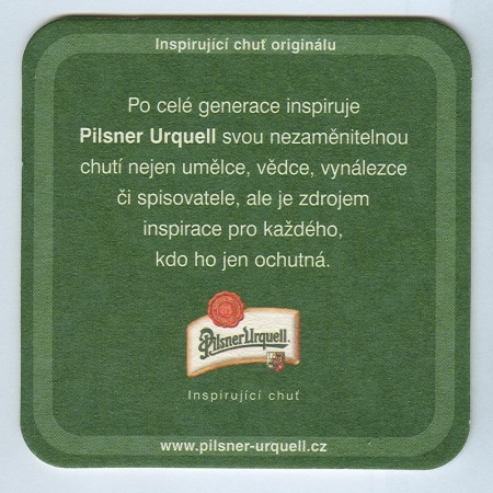 Pilsner Urquell base verso