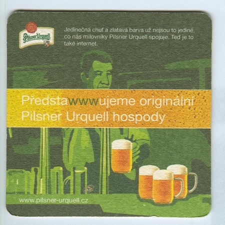 Pilsner Urquell base verso