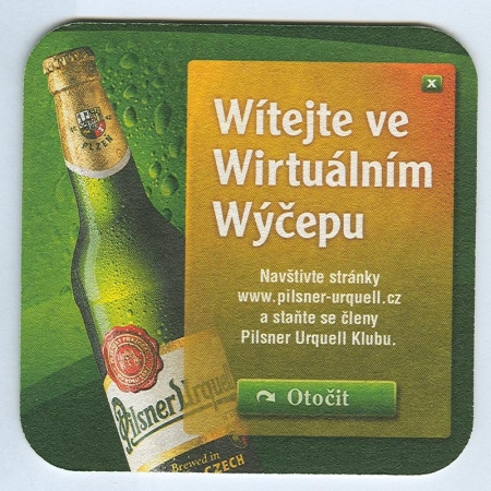 Pilsner Urquell base verso