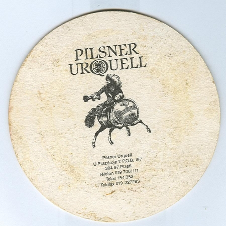 Pilsner Urquell base verso