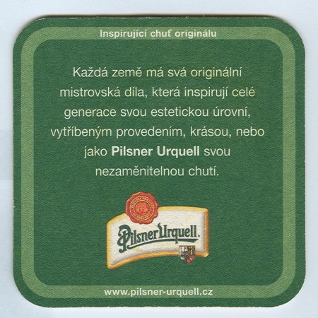 Pilsner Urquell base verso