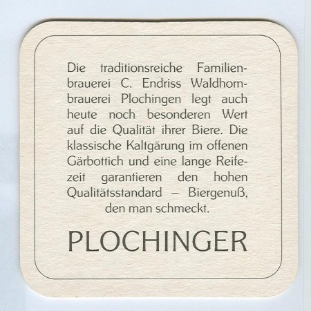 Plochinger base verso