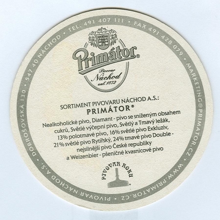 Primátor base verso