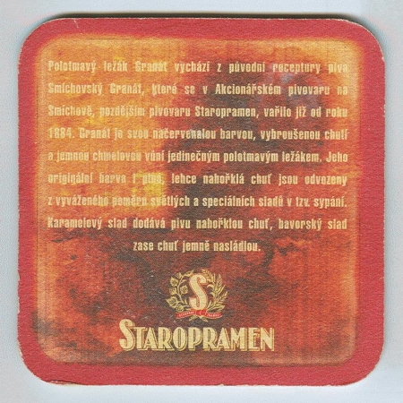 Staropramen base verso