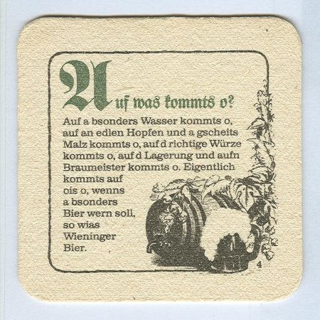 Wieninger base verso