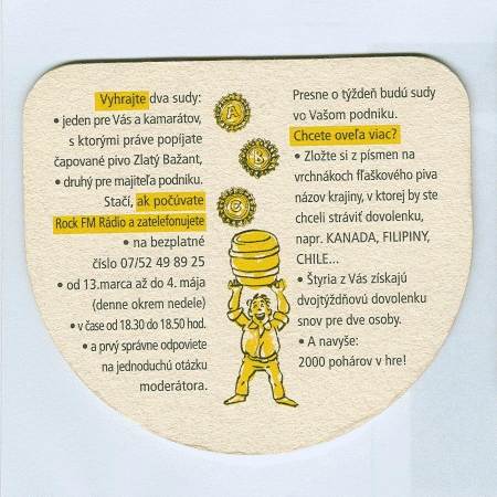 Zlatý Ba¾ant base verso